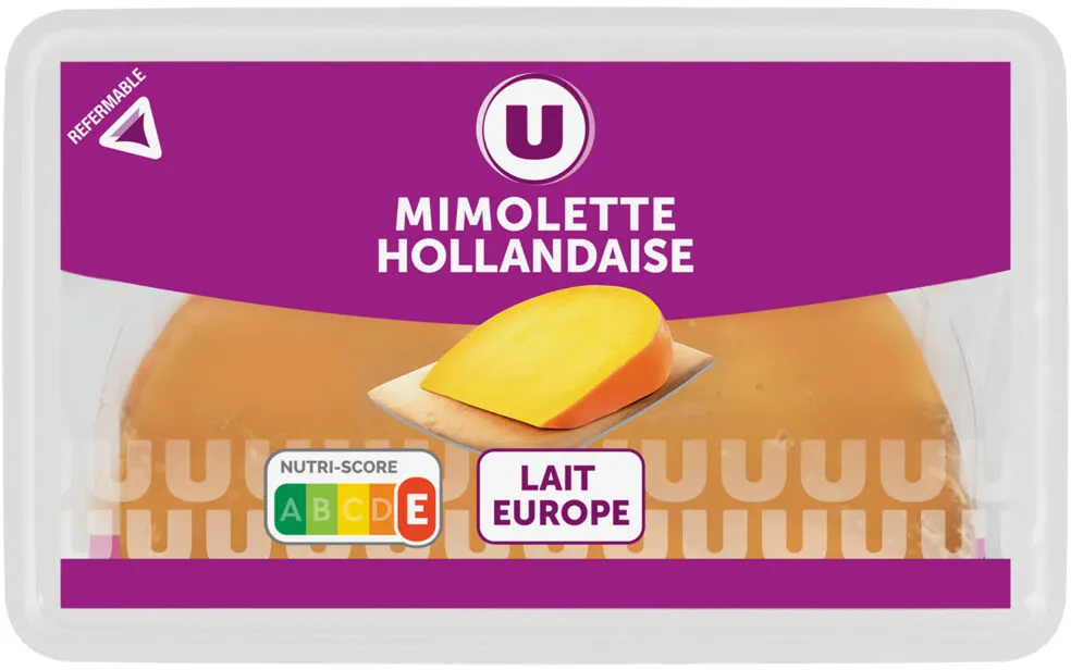 Mimolette Hollandaise au lait pasteurisé 24% de MG portion de 250g