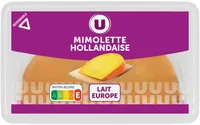 Mimolette Hollandaise au lait pasteurisé 24% de MG portion de 250g