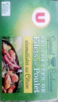 Brochette de filets de poulet marinées aromatisées au citron, 3 pièces, 450g