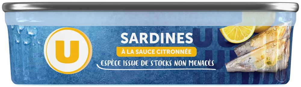 Sardines sauce citronnée boîte de 135g