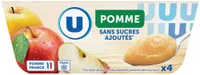 Purée de fruits aux pommes sans sucres ajoutés 4x100g