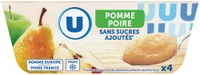 Purée de fruits aux pommes poires sans sucres ajoutés