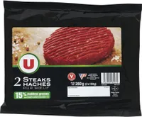 Steak haché, 15% Matière Grasse, France, VBF 2 pièces - 260g