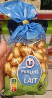 Sachet petits oeufs chocolat lait praliné - 450g