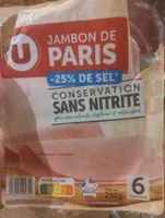 Jambon cuit de Paris conservation sans nitrite