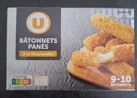 Bâtonnets panés a la mozzarella
