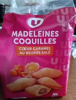 Madeleines coquilles coeur caramel au beurre salé