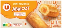 Mini gateaux fourrés abricot paquet de 150g