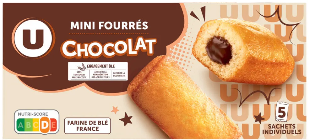 Mini gateaux fourré chocolat paquet de 150g