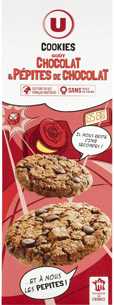 Cookies au chocolat et pépites de chocolat 200g