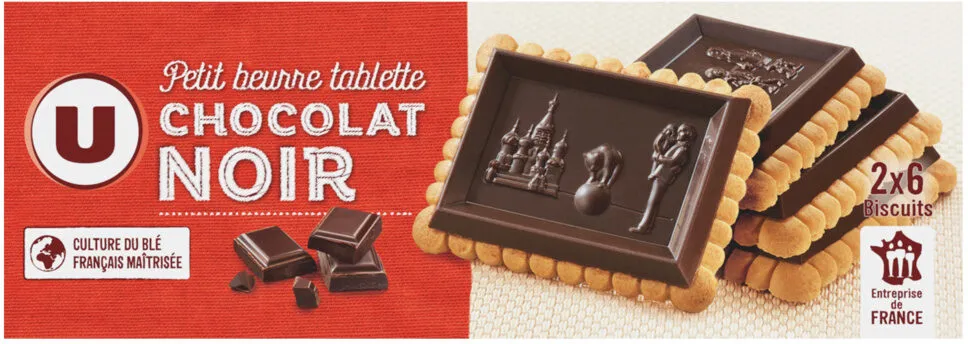 Petit beurre tablette chocolat noir 150g