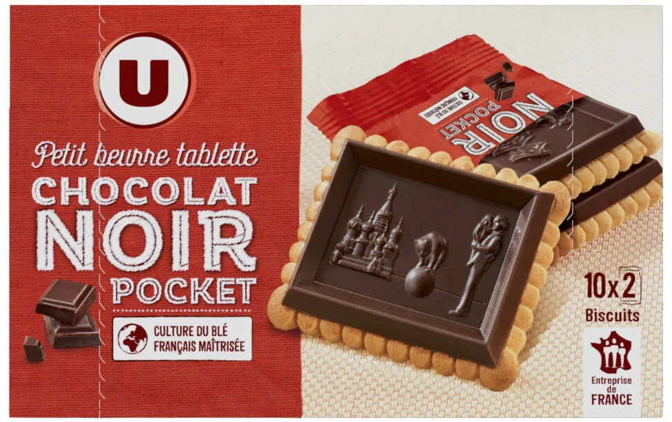 Petit beurre tablette de chocolat noir 10 pochon de 2 - 250g