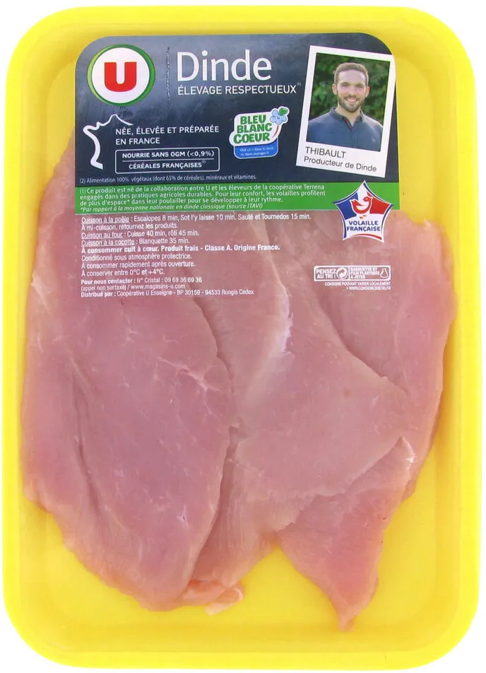 Escalope de dinde, France, 3 pièces