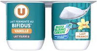 Lait fermenté sucré au bifidus saveur vanille 4x125g
