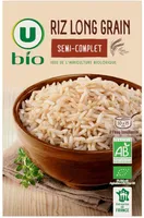 Riz long semi-complet étuvé 10 minutes paquet de 500g