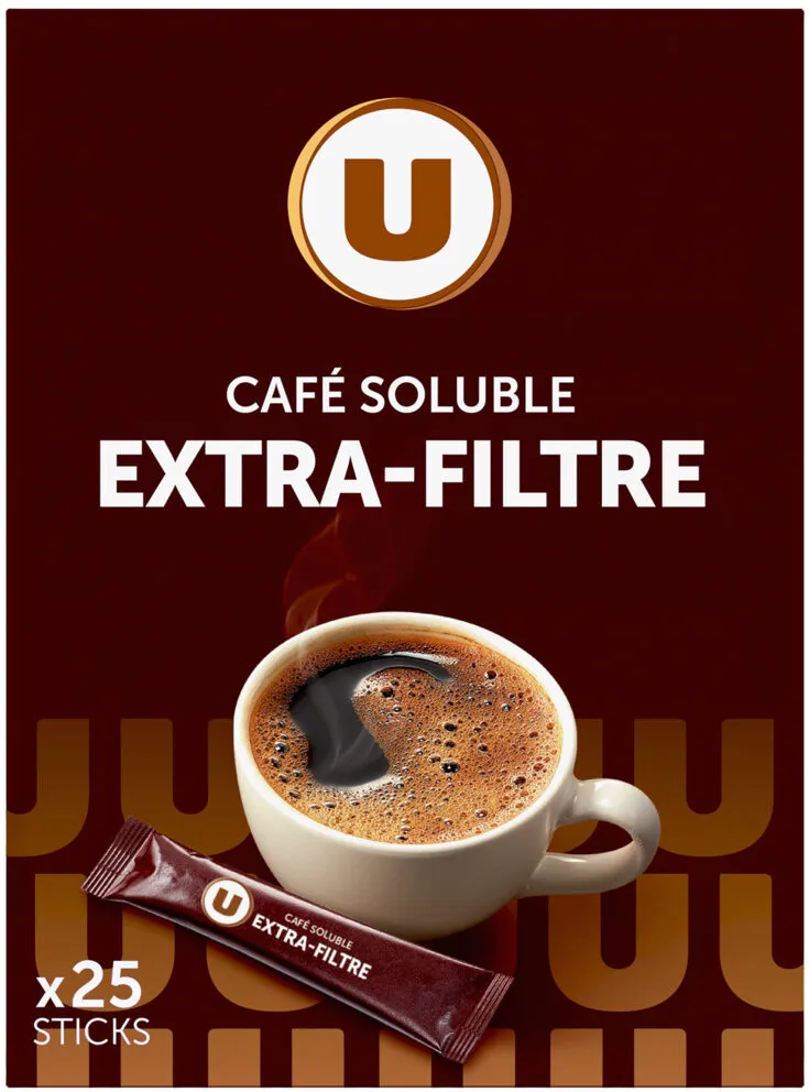 Café soluble extra filtre lyophilisé sticks - x25 - 50g