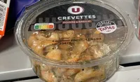 Crevettes décortiquées cuites sauce poivre basilic