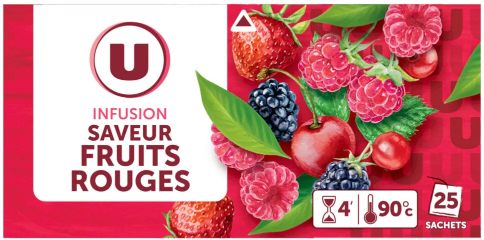 Infusion saveur fruits rouges
