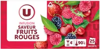Infusion saveur fruits rouges