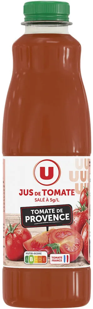 Jus de tomate de Provence salé à 5g/l pet 1L