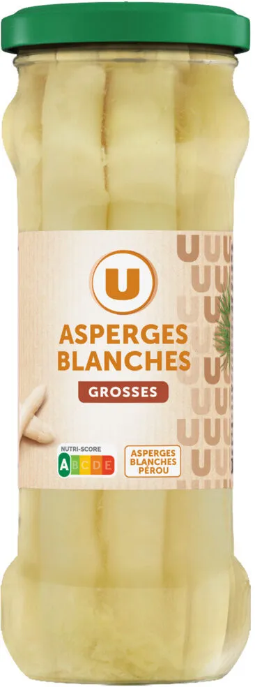 Asperges blanches grosses - Bocal de 205g net égoutté