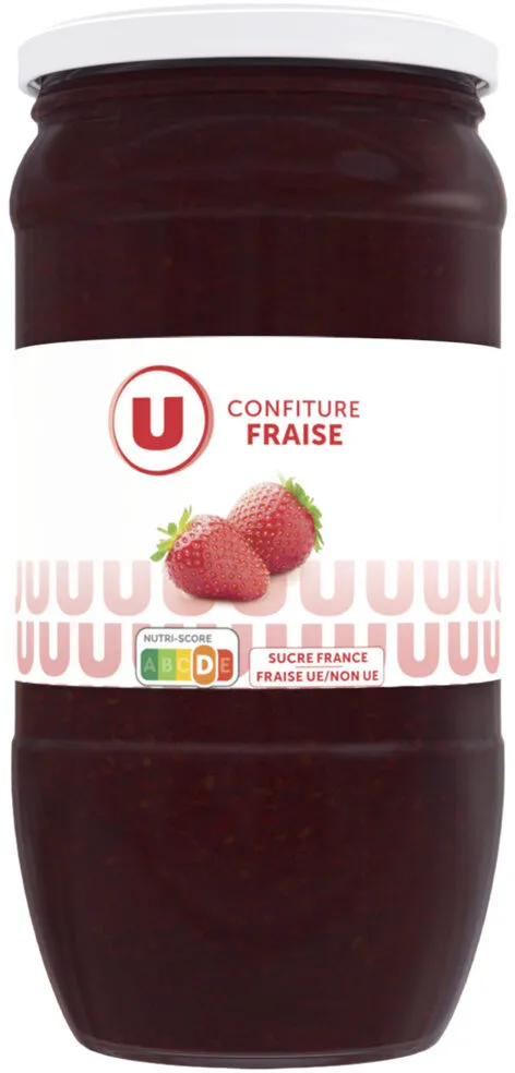 Confiture fraise 45% de fruits bocal de 1kg