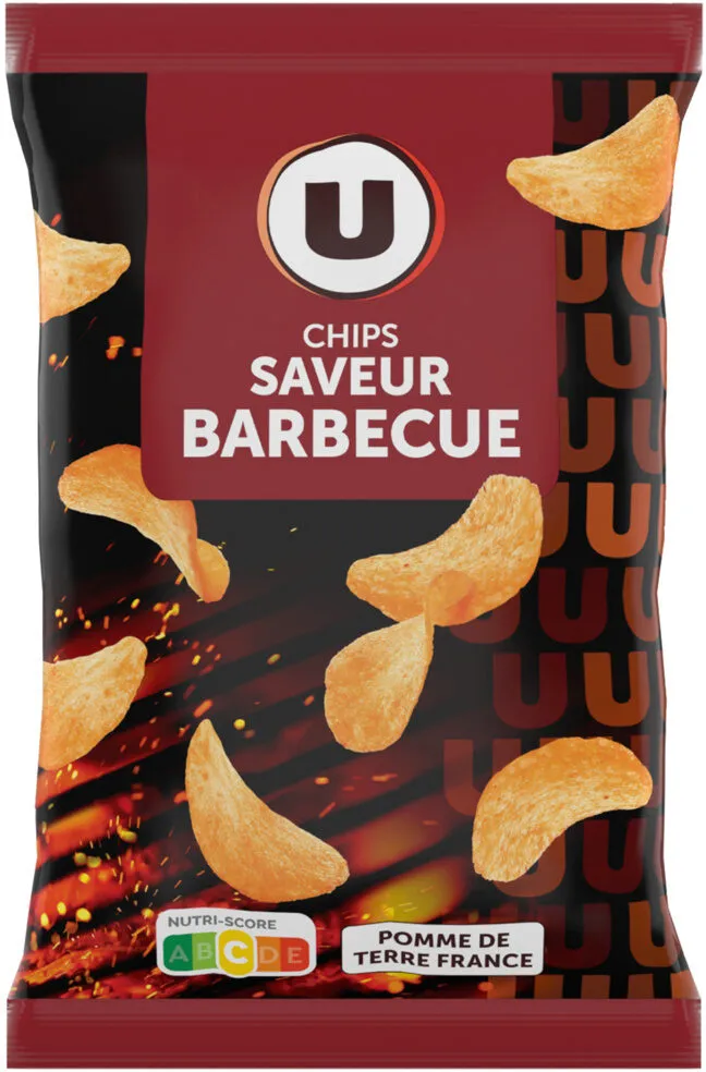 Chips saveur barbecue paquet de 135g