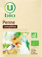 Pâtes Pennes complètes boîte en carton de 500g