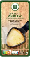 Fromage à Raclette au lait pasteurisé frottée au vin blanc 27%mg, 300g
