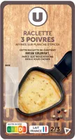 Fromage à Raclette au lait pasteurisé aux 3 poivres 27%mg, 300g
