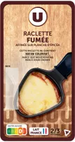 Fromage à Raclette au lait pasteurisé aromatisé fumé 27%mg, 300g