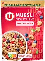 Céréales Muesli croustillant aux fruits rouges doypack de 500g