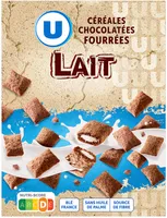 Céréales chocolatées fourrées au lait - paquet de 375g