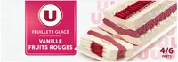 Feuilleté glacé vanille fruits rouges 370g