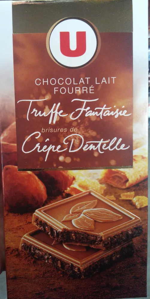 Chocolat lait fourré Truffe Fantaisie Crêpe Dentelle