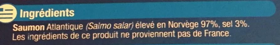 Saumon fumé atlantique Norvège