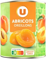 Oreillons d'abricots au sirop léger boîte de 4/4, 475g