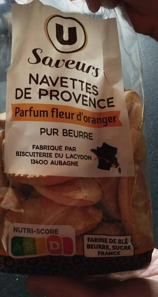 Biscuits Navettes de Provence fleur d'oranger pur beurre - 400g