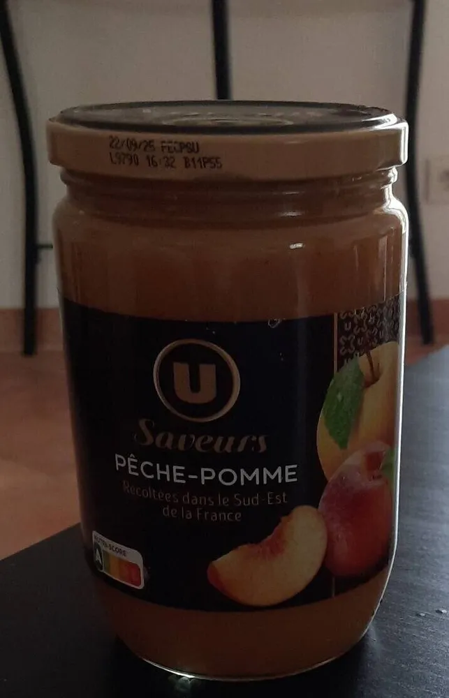 Dessert fruitier pêche pomme, bocal 625g