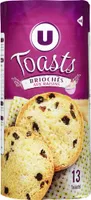 Toasts briochés aux raisins