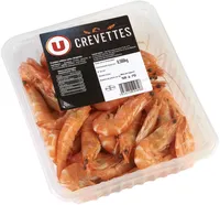 Crevette cuite, Penaeus spp, 50/70, élevée en Amérique Sud/Centrale,barquette 500g