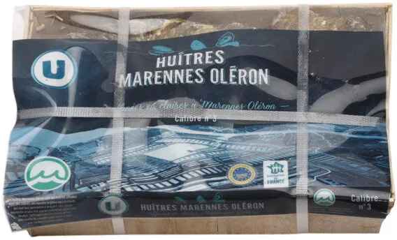 Huître Magallana gigas creuse fine de claire N°3 x24 pièces IGP Marennes d'Oléron France