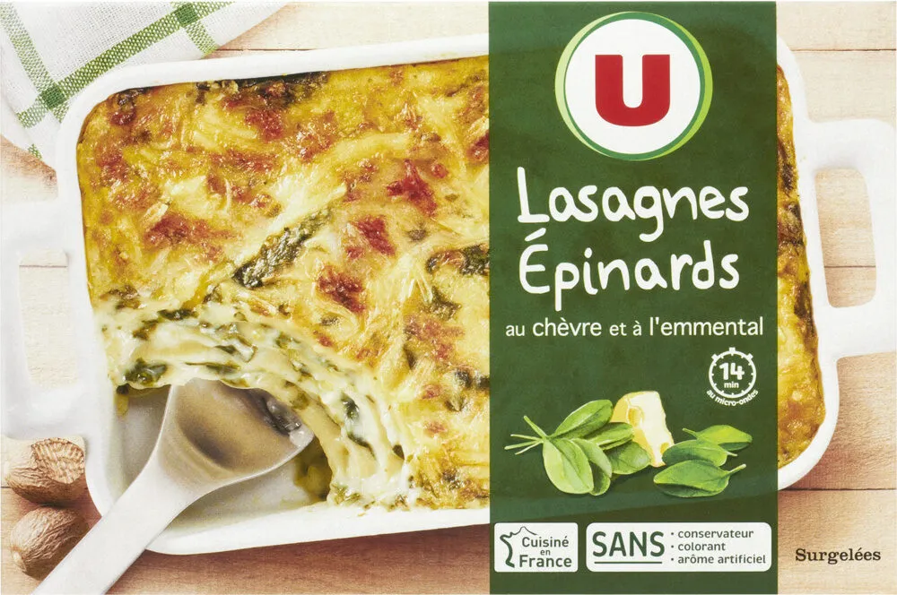 Lasagnes au chèvre et épinards