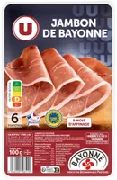 Jambon de Bayonne IGP - x6 tranches, 100g