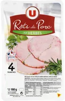 Rôti de porc cuit aux herbes viande de porc Française