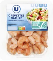 Crevettes tropicales décortiquées cuites ASC 100g