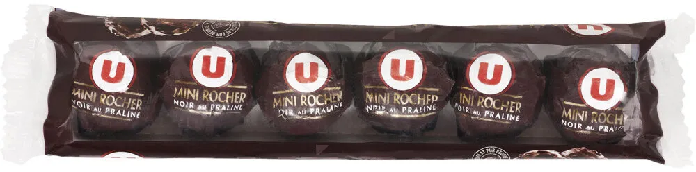 Mini rochers praliné et chocolat noir x6 - 84g