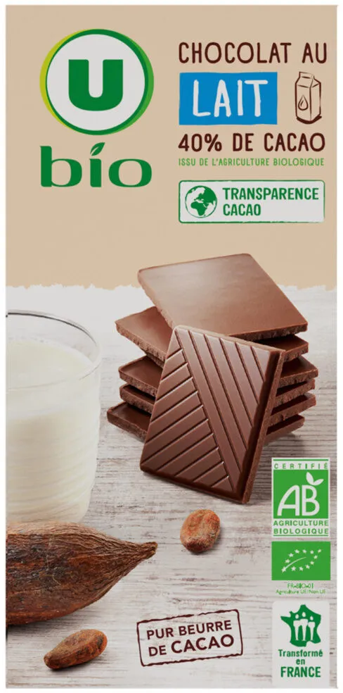 Tablette de chocolat au lait 100g