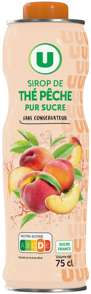 Sirop de thé pêche bidon de 75cl