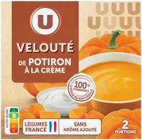 Soupe Velouté de potiron à la crème fraîche 2 briques de 30cl, 620g